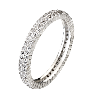 Solar Ring 2 Strand - CZ - Hansons Jewellers