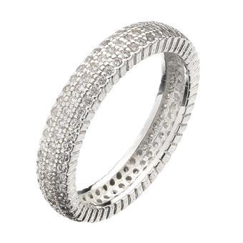 Solar Ring 3 Strand - CZ - Hansons Jewellers